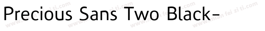 Precious Sans Two Black字体转换